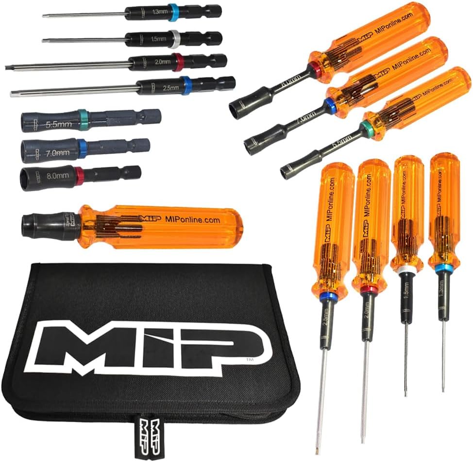 MIP Metric Tool Set Kit With Pouch For Traxxas, Arrma, Losi, Axial, Redcat RC Cars 5230 MADE IN USA
