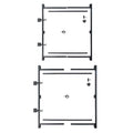 Adjust-A-Gate Steel Frame Anti Sag Adjustable Gate Building Kit 60 Inches to 96 Inches and 36 Inches to 60 Inches Set