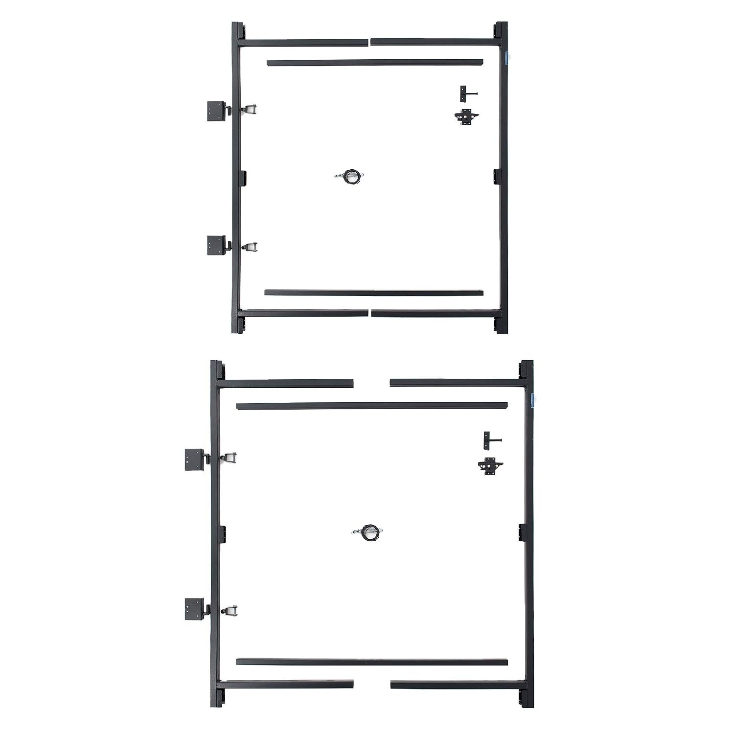 Adjust-A-Gate Steel Frame Anti Sag Adjustable Gate Building Kit 60 Inches to 96 Inches and 36 Inches to 60 Inches Set