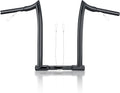 MoKitDora 14' Rise Ape Hanger 1-1/4' Fat 1' Clamp Chizeled Handlebar Z Bar for Harley Dyna Softail Sportster XL 883/1200, 1994-up Road King & 1998-2013 Road Glide, Black