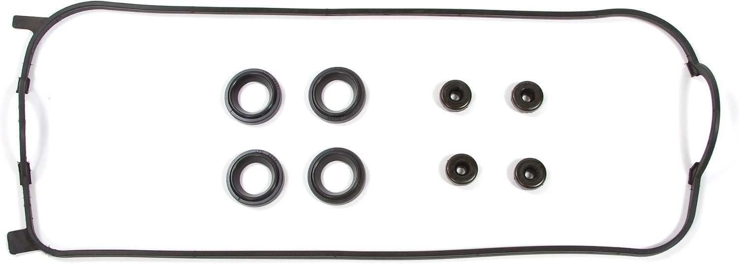 Evergreen TBK244MVCN Compatible With/Replacement For 94-02 Honda Accord Acura Odyssey Isuzu Oasis 2.2 2.3 SOHC F22B1 F23A1 F23A4 F23A5 F23A7 Timing Belt Kit Valve Cover Gasket NPW Water Pump