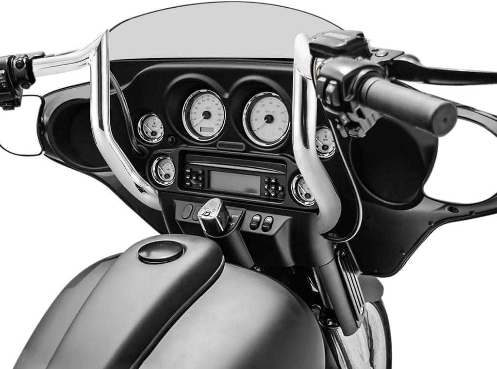 Wsays 12' Pre-Wired Handlebar Bagger Bar-Sharp Handlebar Compatible with Harley Street Glide Electra Glide Ultra Limited 2008-2013 Chrome