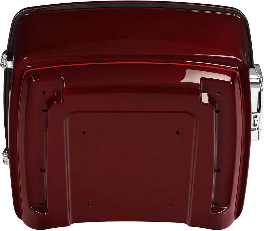 TCMT King Motorcycle Trunk Fit for Harley Touring 2014-2025 CVO Road King Road Glide Street Glide Electra Glide Ultra Limited Pack Mysterious Red Sunglo