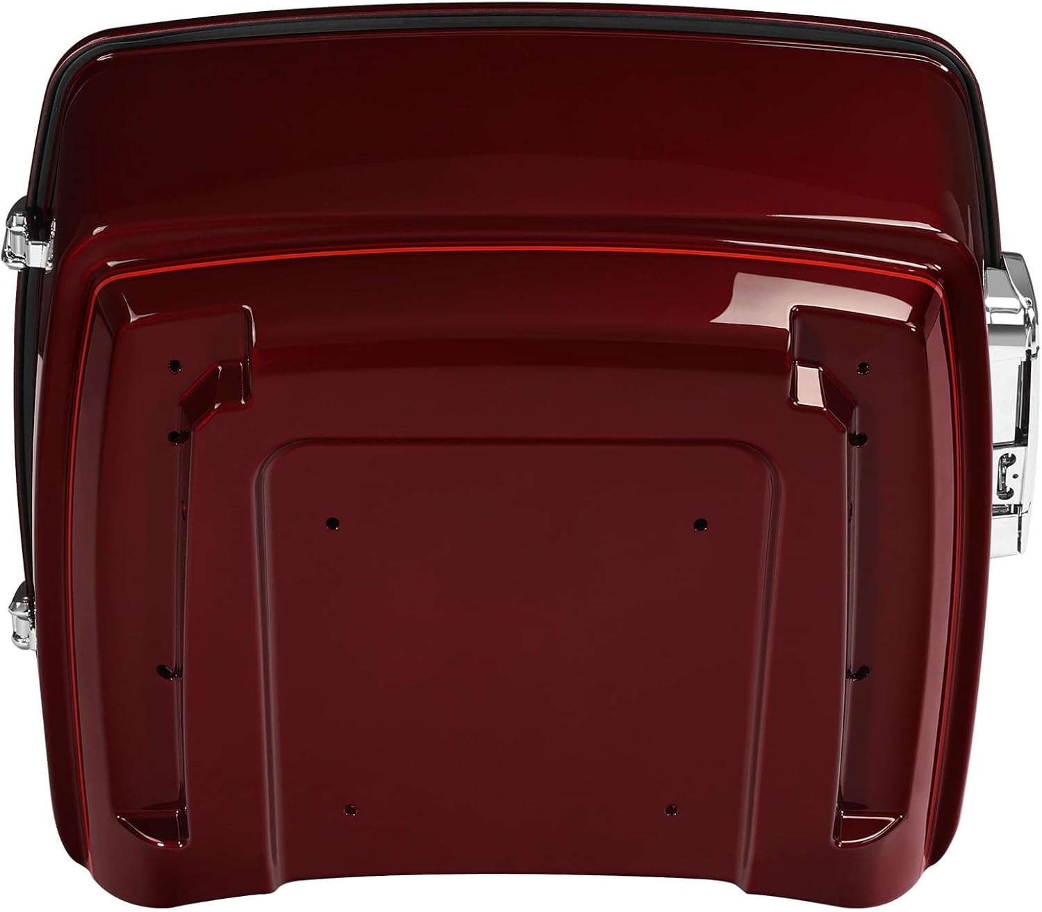 TCMT King Motorcycle Trunk Fit for Harley Touring 2014-2025 CVO Road King Road Glide Street Glide Electra Glide Ultra Limited Pack Mysterious Red Sunglo