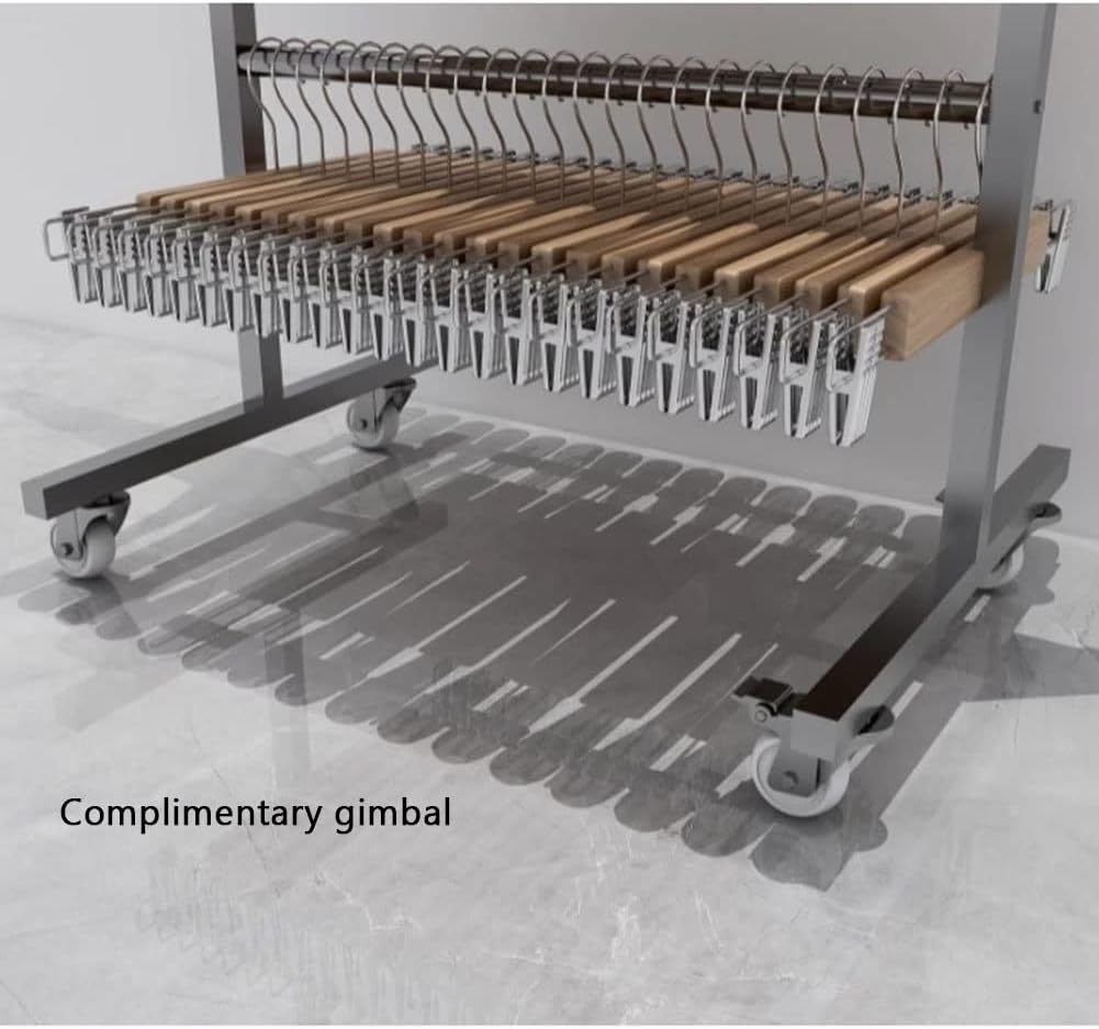 LXHELIVERY Clothing Garment Rack, Rolling Clothes Organizer with Wheels and Bottom Shelves, for Hanging Clothes, Metal Clothes Organizer Dorm Bedroom Home Balcony