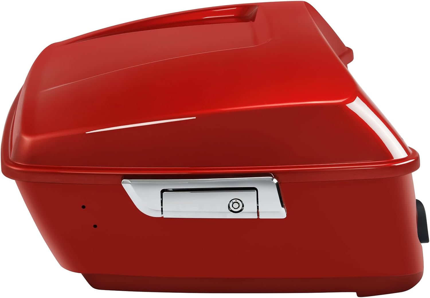 TCMT 13.7' King Motorcycle Trunk Box W/Latch Key Fit For Harley 2014-2025 Touring CVO Road King Road Glide Street Glide Electra Glide Ultra Limited Wicked Red