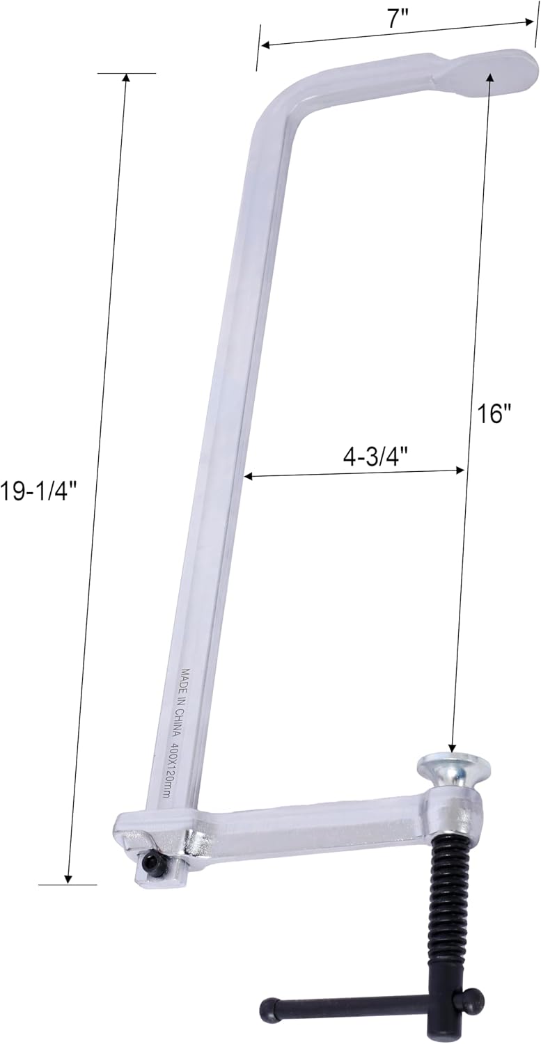 60in Workbench with 4 Drawers Wooden Workbench for Garage Workshop and Home, with Bar Clamps (4, Set 16' x 4.8' Throat)