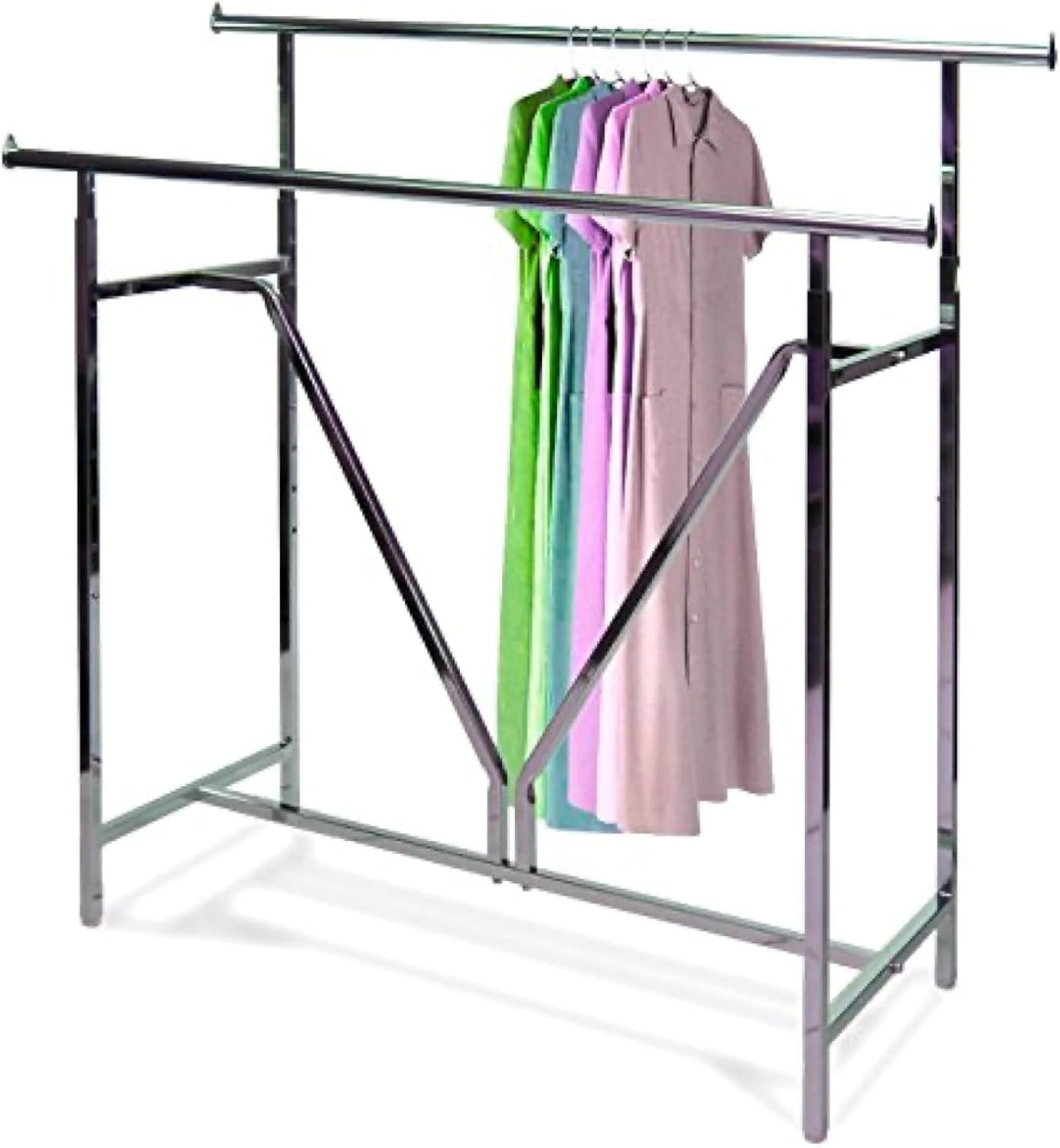 Heavy Duty 'V' Construction Double Bar Rack