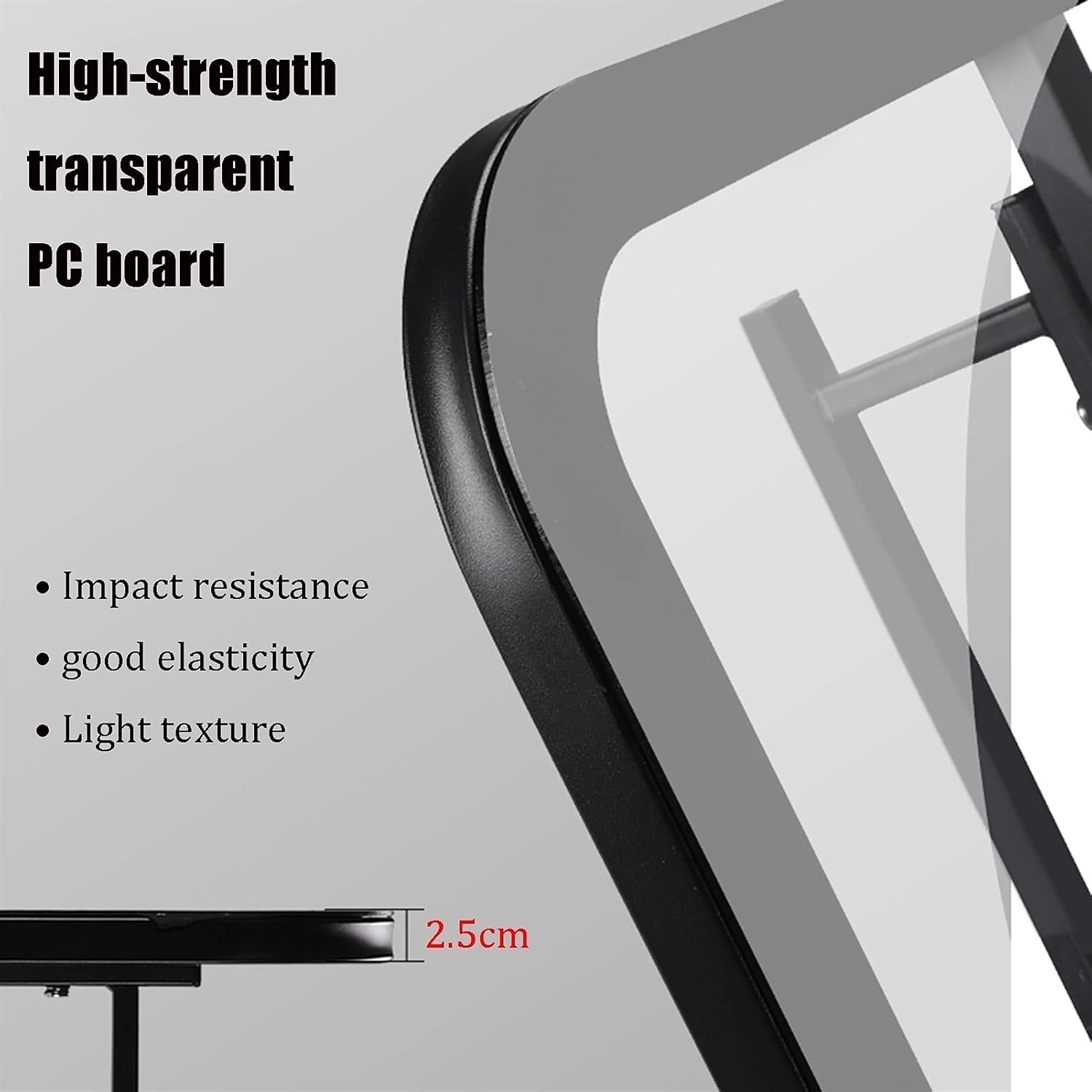 Basketball Rim 43in Adult Basketball Hoop, Indoor and Outdoor Wall-Mounted Basketball Boards, Simple Installation, 110x75 Cm