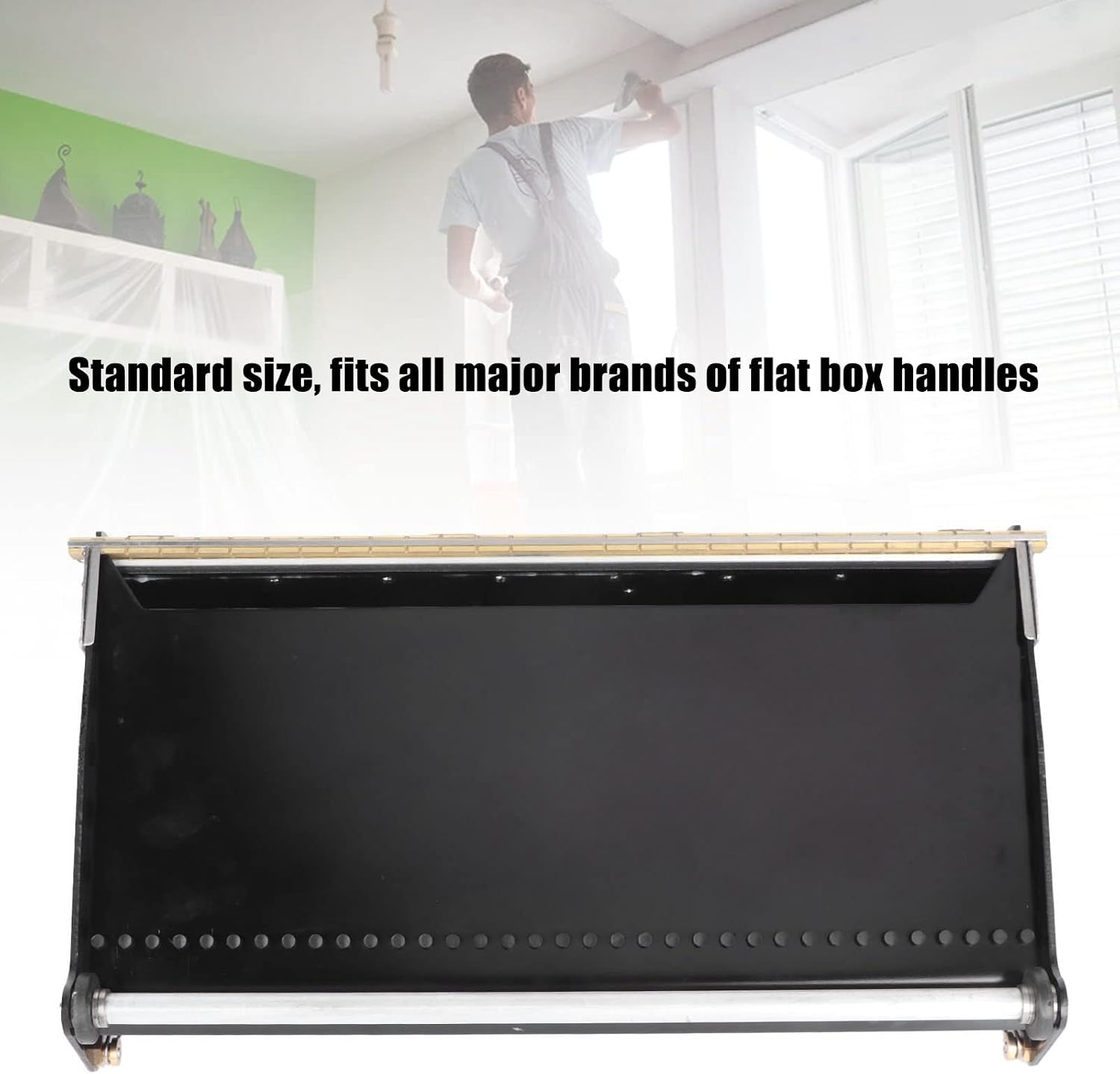 Drywall Taping Tools, Drywall Flat Box Drywall Finishing Tools Tools Putty Powder Scraper Wall Plastering and Scraping Flat Box for Plasterboard, Wallboard,