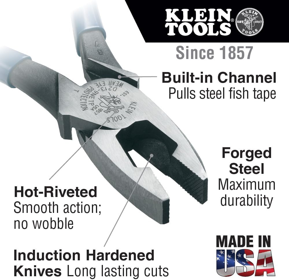 Klein Tools 5300 Electrician Tool Set, Includes 4 Screwdrivers, 4 Pliers, Tape Measure, Wire Stripper, Tool Pouch and Belt, 12-Piece