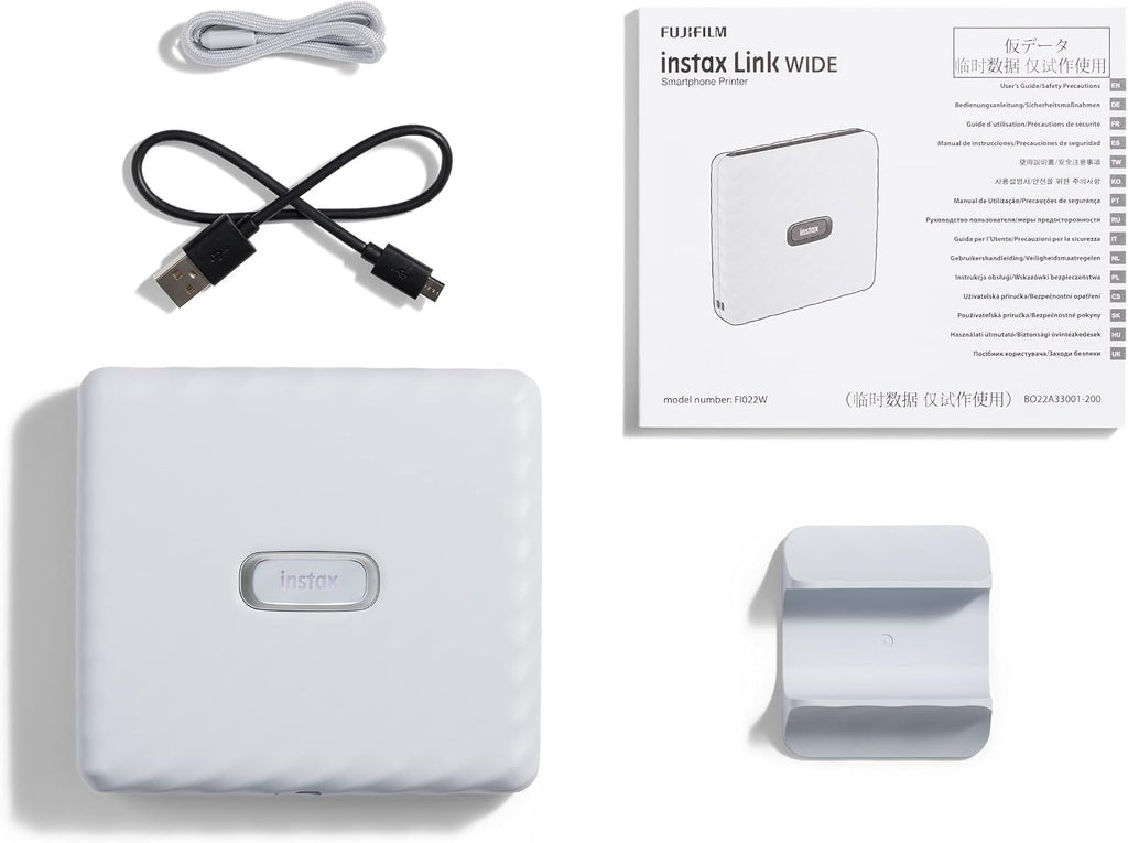 Fujifilm Instax Link Wide Printer - Ash White
