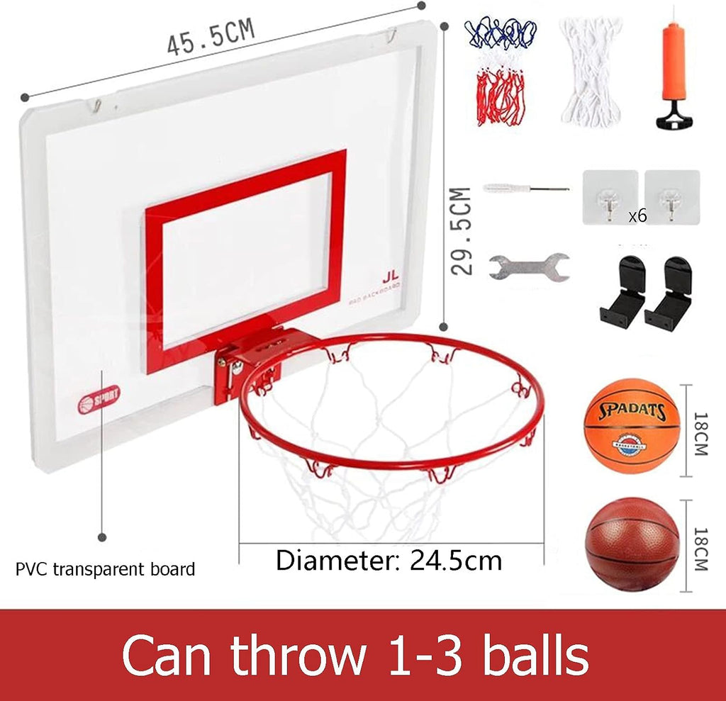 Basketball Rim Indoor Mini Basketball Hoop Set, Funny Adult Kids Basketball Board, Height Can Be Adjusted at Will (Color : Package 2)