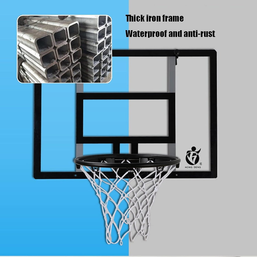 Wall-Mounted Mini Basketball Hoop, Indoor and Outdoor Door Wall Basketball Competition Backboard, Portable Basketball Stand