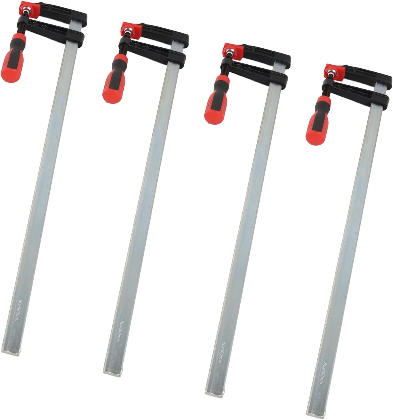 Heavy Duty F Clamps Woodworking Bar Clips Quick Slide DIY Hand Tool Kit 80 * 600mm for Woodworking Gluing and Splicing Processing