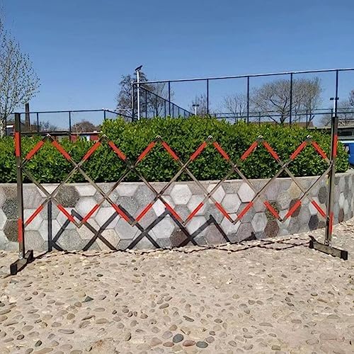 Mobile Expandable Metal Barricade, Foldable Stainless Steel Safety Barrier, Retractable Traffic Fence, Quick-Block Scissor Gate for Crowd Control and Event Management