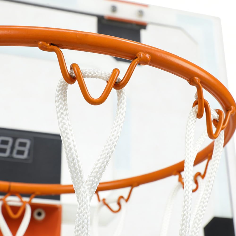Compact Indoor Basketball Hoop for Home Office or Apartment Use – Over-the-Door Mount Design with Score Counter and Durable Steel Rim