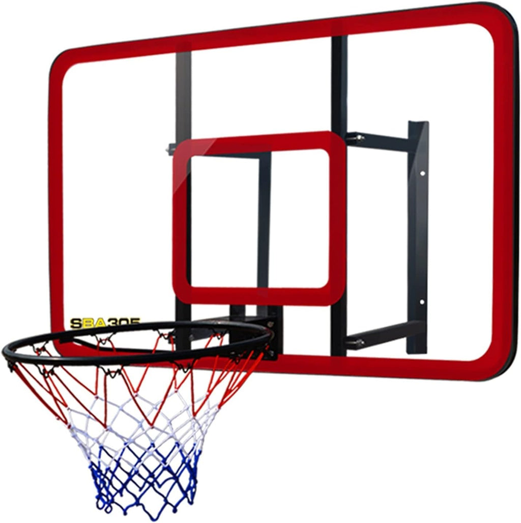 Wall-Mounted Basketball Hoop, Children and Teenagers Admit Outdoor Sports Training Basketball Hoop, with Steel Base