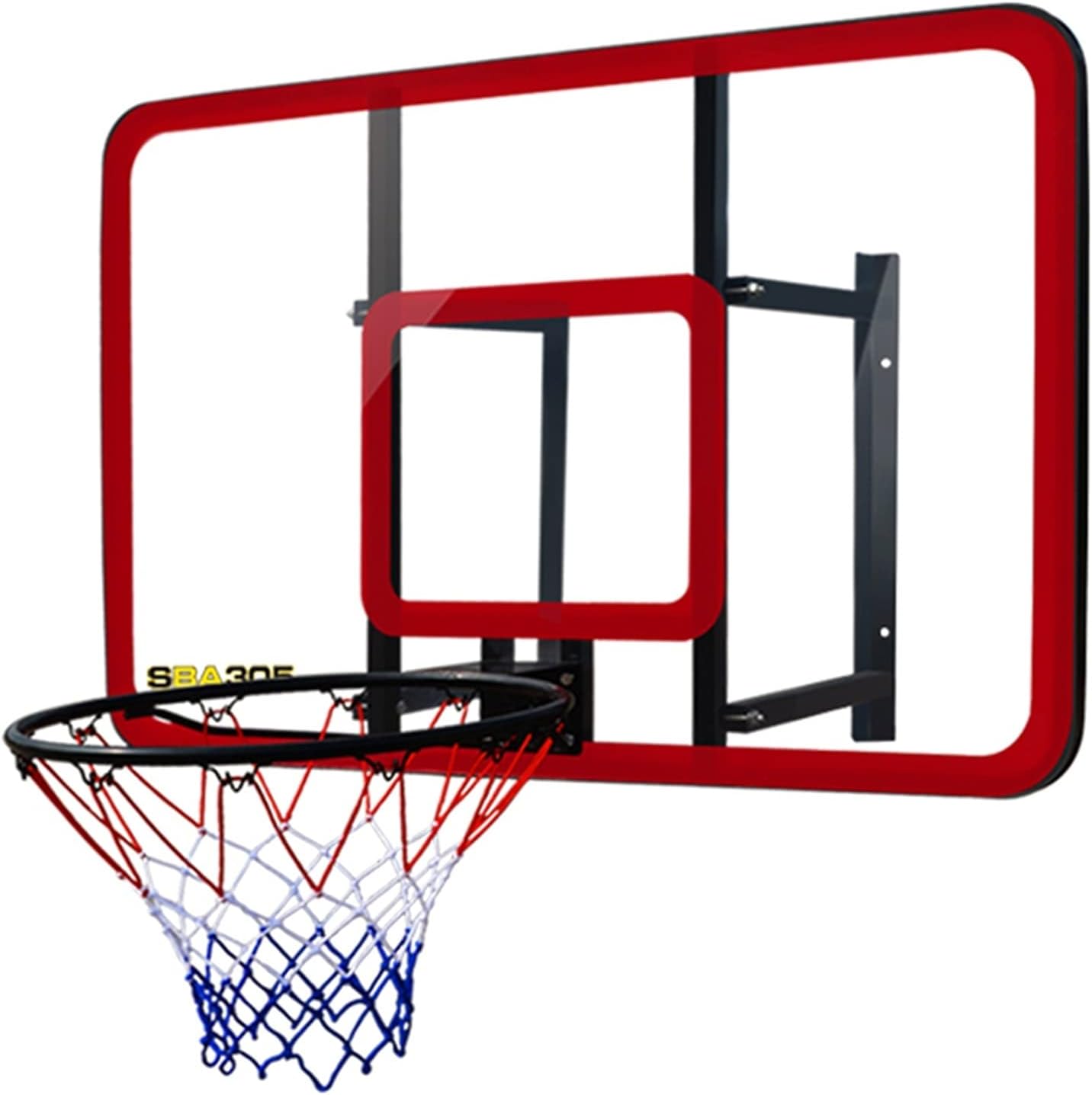 Wall-Mounted Basketball Hoop, Children and Teenagers Admit Outdoor Sports Training Basketball Hoop, with Steel Base