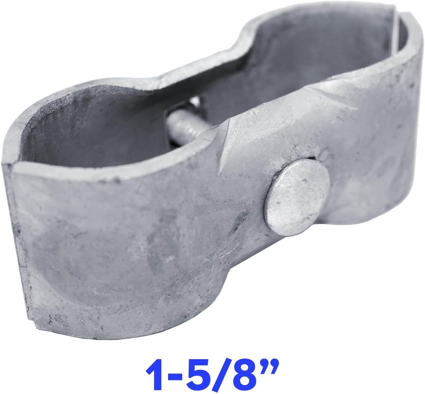 1-5/8' - CASE - Chain Link Fence PANEL CLAMPS ~ KENNEL CLAMPS: (1 Set) for 1-5/8' chain link fence pipe panel frames. For Dog kennels/dog runs, or temporary chain link fence. Saddle clamps. QTY 50
