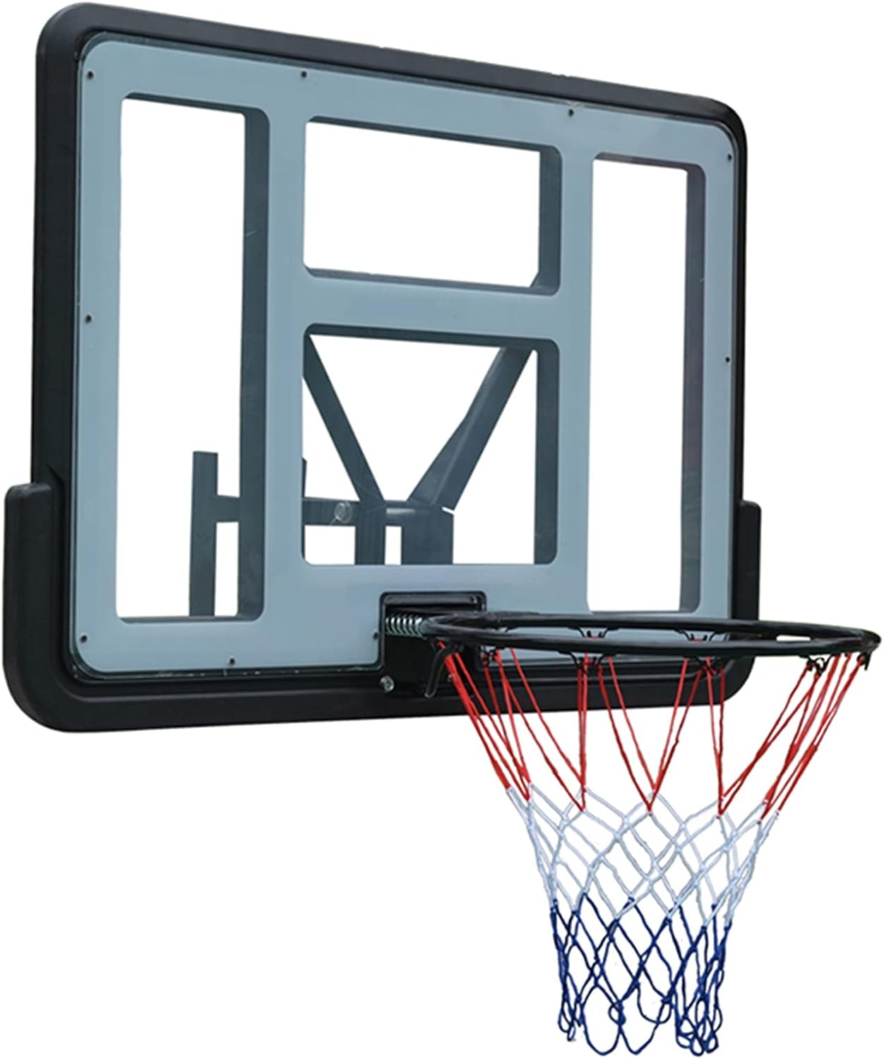 Wall-Mounted Mini Basketball Hoop, Easy-to-Install Indoor and Outdoor Adult and Kids Backboard Training Rack with Sturdy Bracket