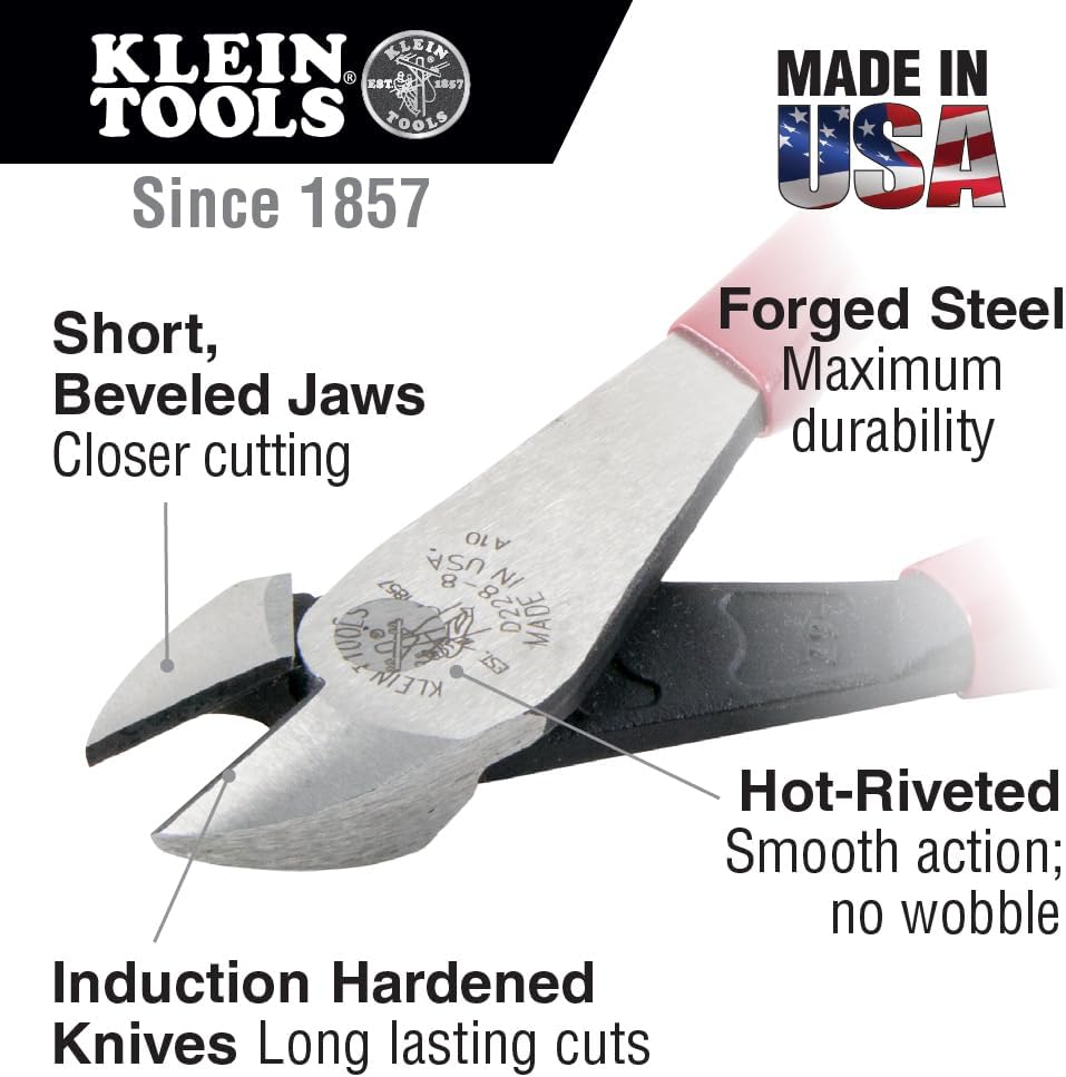 Klein Tools 80089 Multi-Bit Driver and Plier Kit, Made in USA, with Wire Stripper, Tape Measure and Accessories for Jobsite Needs, 11-Piece