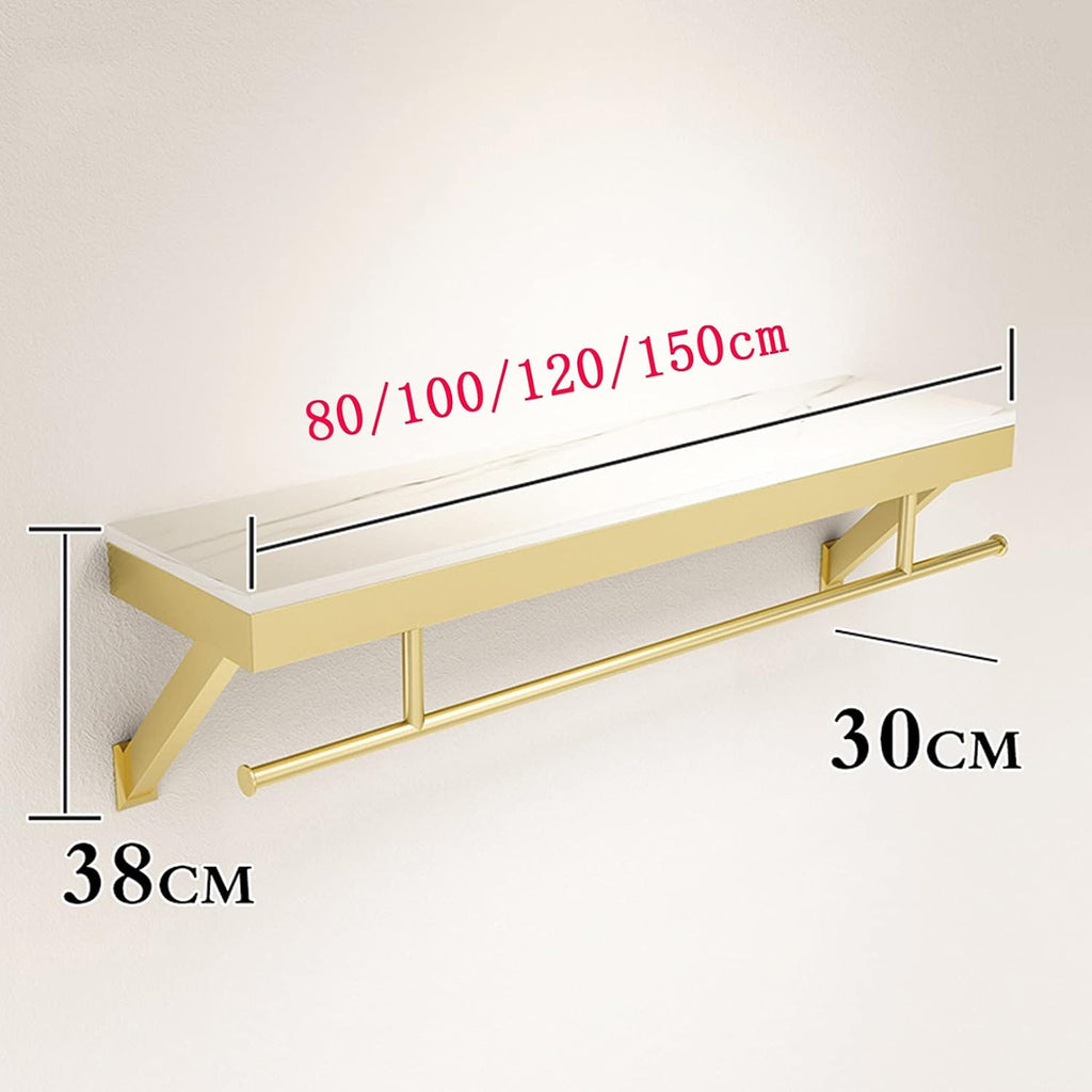 5pcs Clothing Garment Rack Wall Mounted with Wood Shelf,Clothing Store Floating Shelf,Retail Display Clothes Racks Heavy Duty Organizer Hanger Metal Sturdy (C-300cm