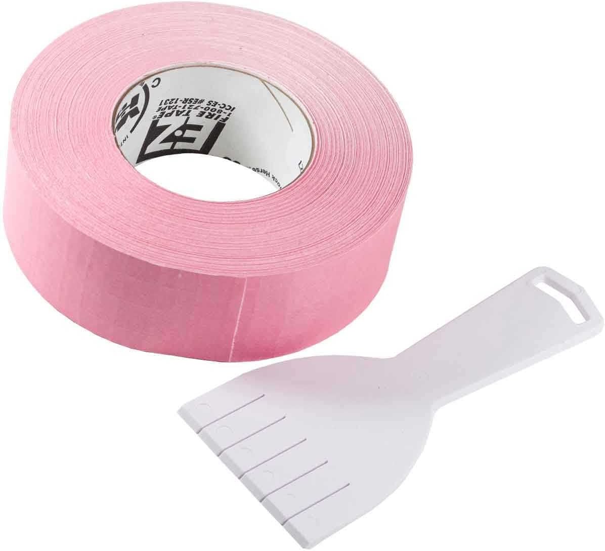 Drywall Fire Tape - Self Adhesive, 250-Ft Roll - Rated for Firewall Construction on Walls and Ceilings (4-Pack Tape)