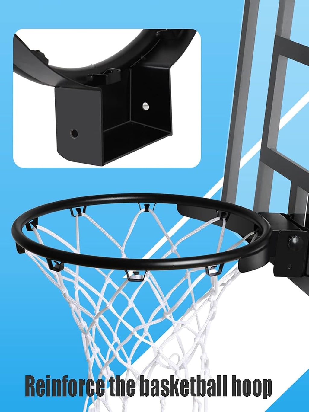 Wall-Mounted Mini Basketball Hoop, Foldable Adult and Child Backboard Training Basketball Stand, 80x57cm