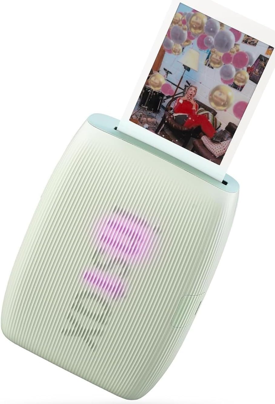 Fujifilm INSTAX Mini Link 3 Smartphone Printer with INSTAX Mini Instant Film and Sunshine Microfiber Cleaning Cloth... (4 Twin Pack (80 Sheets), Sage Green)