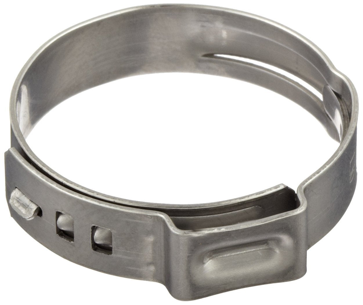 Oetiker 16700020 StepLess Ear Clamp, One Ear, 7 mm Band Width, Clamp ID Range 15.3 mm (Closed) - 18.5 mm (Open) (Pack of 500)