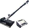 Drywall Plastering Machine Aluminum Alloy, 8'/10'/12' Drywall Flat Box with 42'-65' Extension Handle, Professional Drywall Taping Tool Set for Fast Finishing 8in+Rod