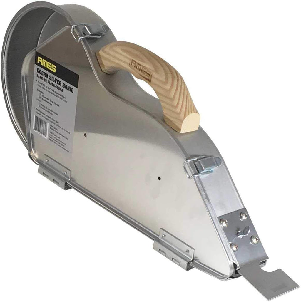 Ames Cobra Silver Banjo Drywall Taping Tool - Professional Handheld Taper