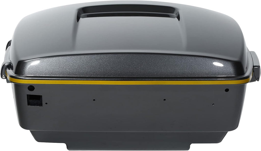 Gold/Black Geometric Shape Fade 13.7' King Trunk W/Latch Key Fit For Harley Trunk Touring CVO Road King Road Glide Street Glide Electra Glide Ultra Limited 2014-2025