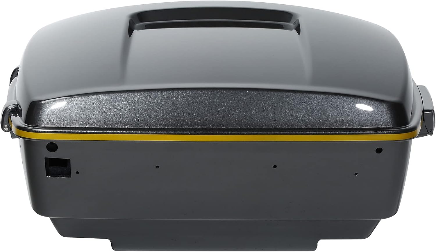 Gold/Black Geometric Shape Fade 13.7' King Trunk W/Latch Key Fit For Harley Trunk Touring CVO Road King Road Glide Street Glide Electra Glide Ultra Limited 2014-2025