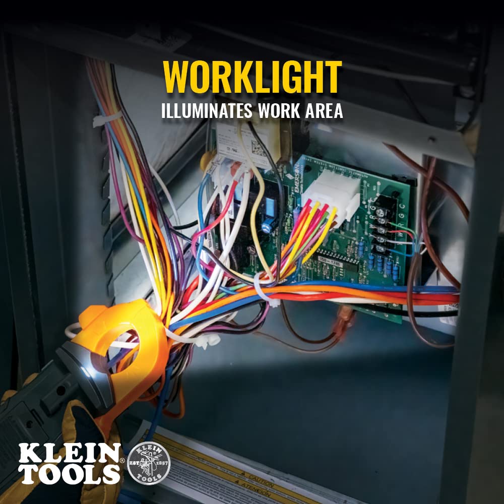 Klein Tools CL445 HVAC Clamp Meter and Klein Tools 65064 Hex Head 2-in-1 Nut Driver