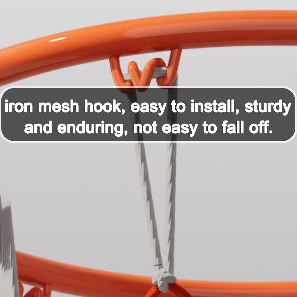 Backboard Breakaway Wall Mounted Basketball Rim，Mini Indoor Basketball Hoop with All-Weather Net，for Gym Garage