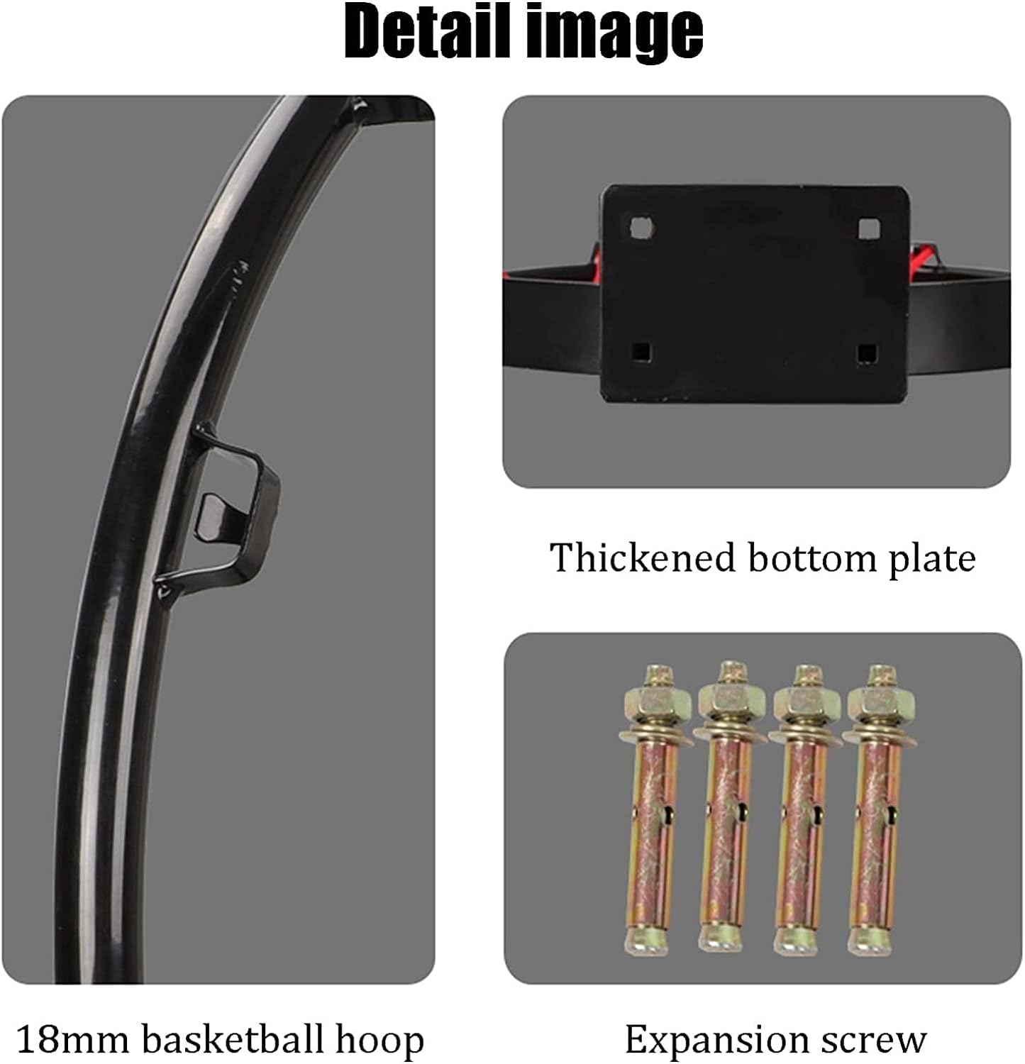 Basketball Rim Portable Wall-Mounted Basketball Hoop, Mini Kids Basketball Hoop On The Indoor Door, Easy to Install Without Punching