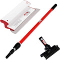 LEVEL5 Composite Skimming Blade Combo, 14' Blade + 49' - 87' Extension Handle | Smoothing/Knockdown Drywall Knife | Composite Plastic & European Stainless Steel Construction | 5-429C