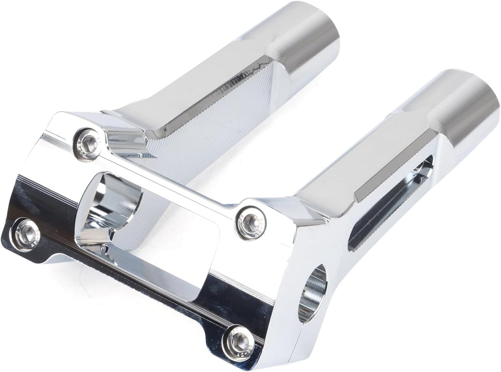 6 inch Tall Motorcycle Handlebar Risers 1 inch Clamp Round with Instrument Gauge Cutout, Handle Bar Riser Extension for Harley Sportster, Dyna, M8 Softail Street Bob Lowrider ST 2018-2022