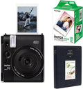 Fujifilm Instax Mini 99 Instant Film Camera, Matte Black, Bundle with Instant Daylight Film Pack and Photo Album