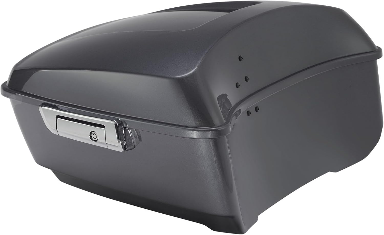 TCMT King Motorcycle Trunk Fit for Harley Touring 2014-2025 CVO Road King Road Glide Street Glide Electra Glide Ultra Limited Pack Gauntlet Gray Metallic