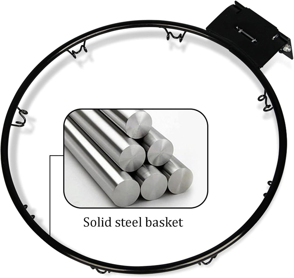 Basketball Rim Wall-Mounted Mini Basketball Hoop, Children's Indoor Sports Equipment On The Wall On The Door, 45x30cm