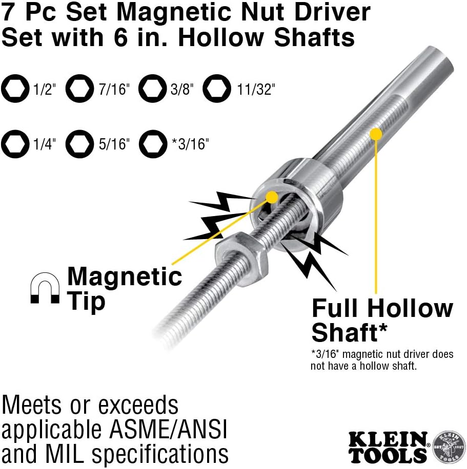 Klein Tools Screwdriver and Magnetic Nut Driver Set, 15-Piece