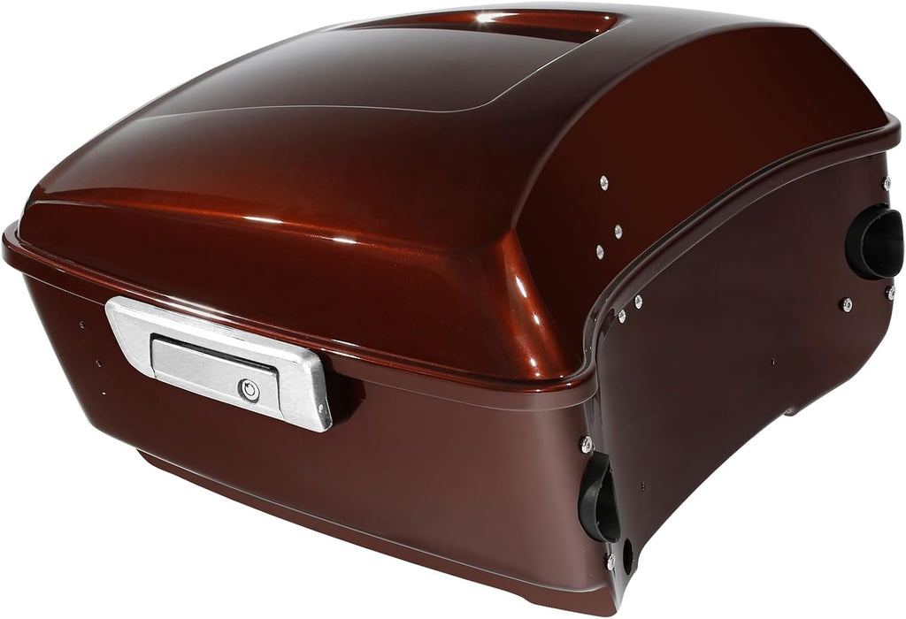 13.7' King Trunk W/Latch Key Fit For Harley Touring 2014-2025 CVO Road King Road Glide Street Glide Electra Glide Ultra Limited Pack