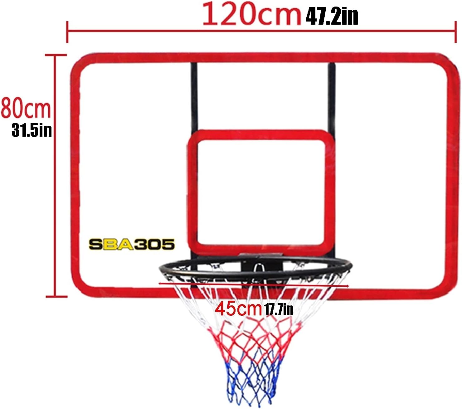Wall-Mounted Basketball Hoop, Children and Teenagers Admit Outdoor Sports Training Basketball Hoop, with Steel Base