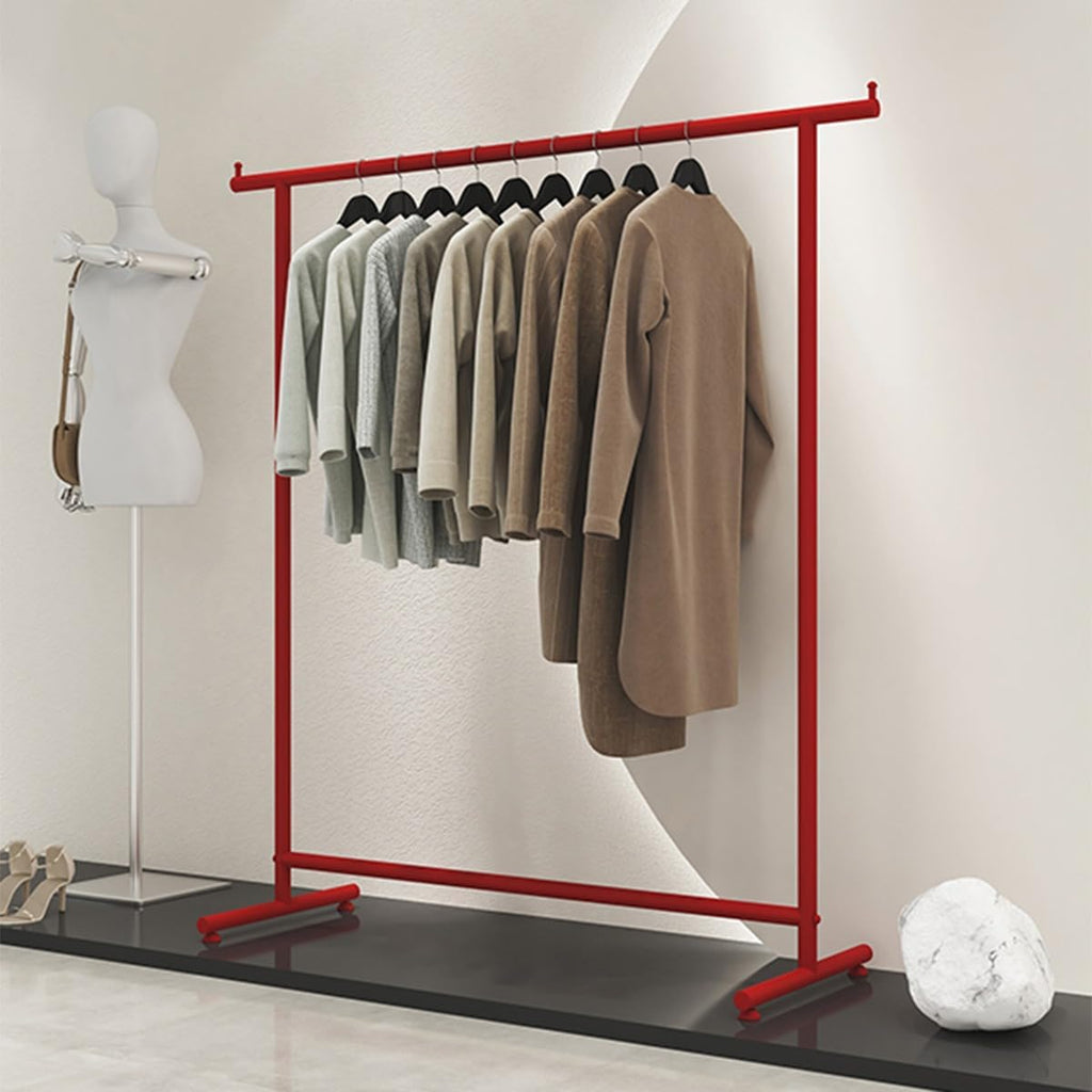 Freestanding Metal Clothes Garment Rack, Heavy Duty Clothing Rack, Commercial Clothing Organize, for Bedroom, Retail Store,A,80cm