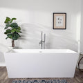Vintage Tub & Bath Jasmine 67 Inch Acrylic Double Ended Freestanding Tub