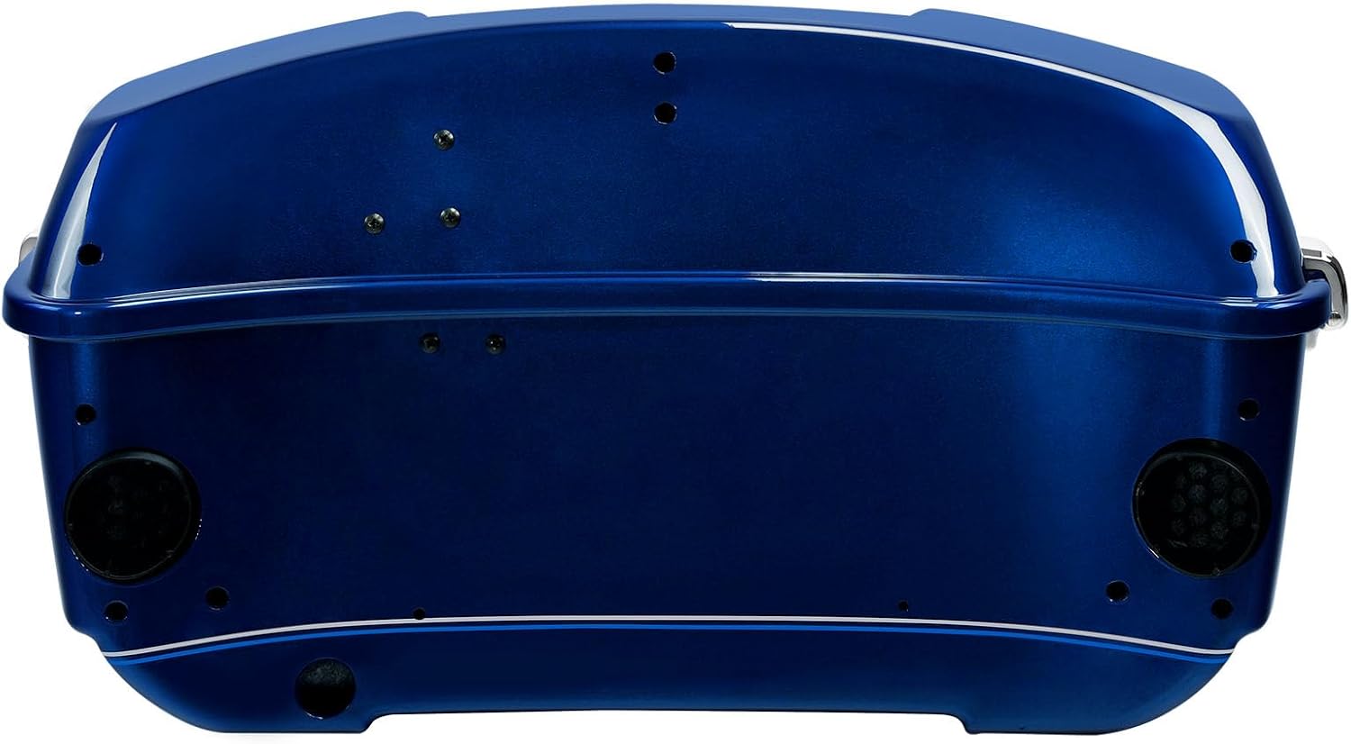 TCMT 13.7' King Motorcycle Trunk Box W/Latch Key Fit For Harley 2014-2025 Touring CVO Road King Road Glide Street Glide Electra Glide Ultra Limited Superior Blue