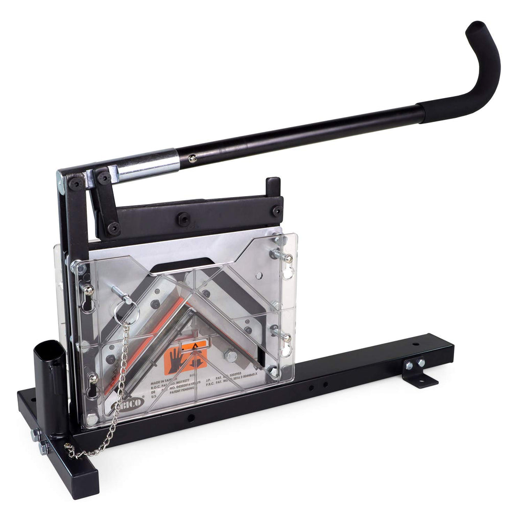 IDL Packaging AC-110 Portable Cutter for Cardboard Edge Protectors up to 4' x 4' x 0.4' Size - Heavy-Duty Tool for V-Board Cardboard Corners of Various Length - Stationary or Fully Portable Use